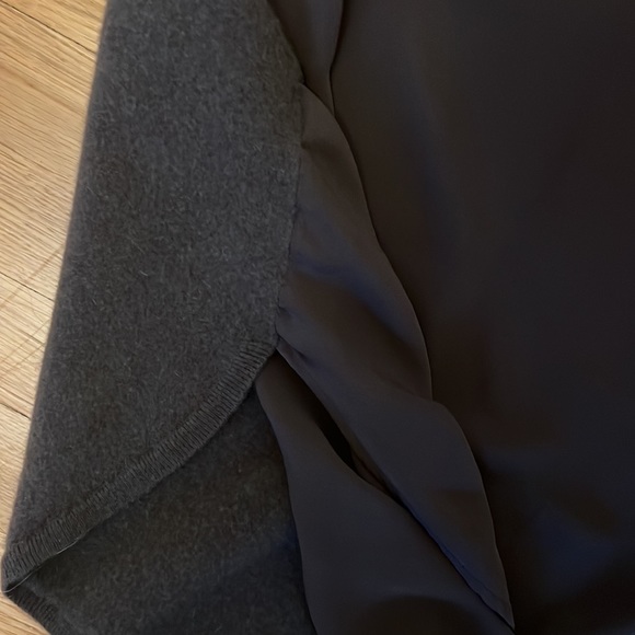 Gray/brown Vince Cashmere Dolman Sweater, short sleeve - Picture 4 of 4